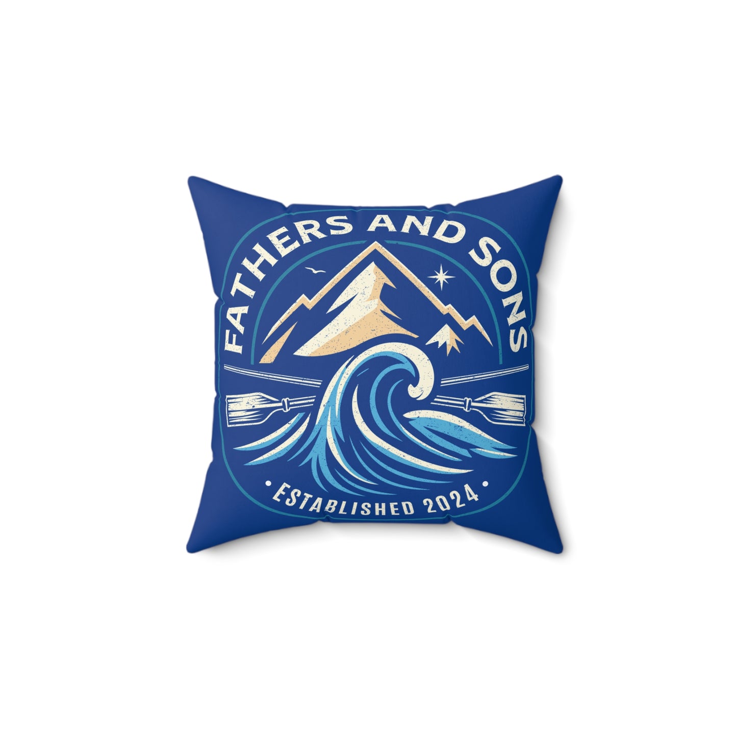 Fathers and Sons Square Pillow