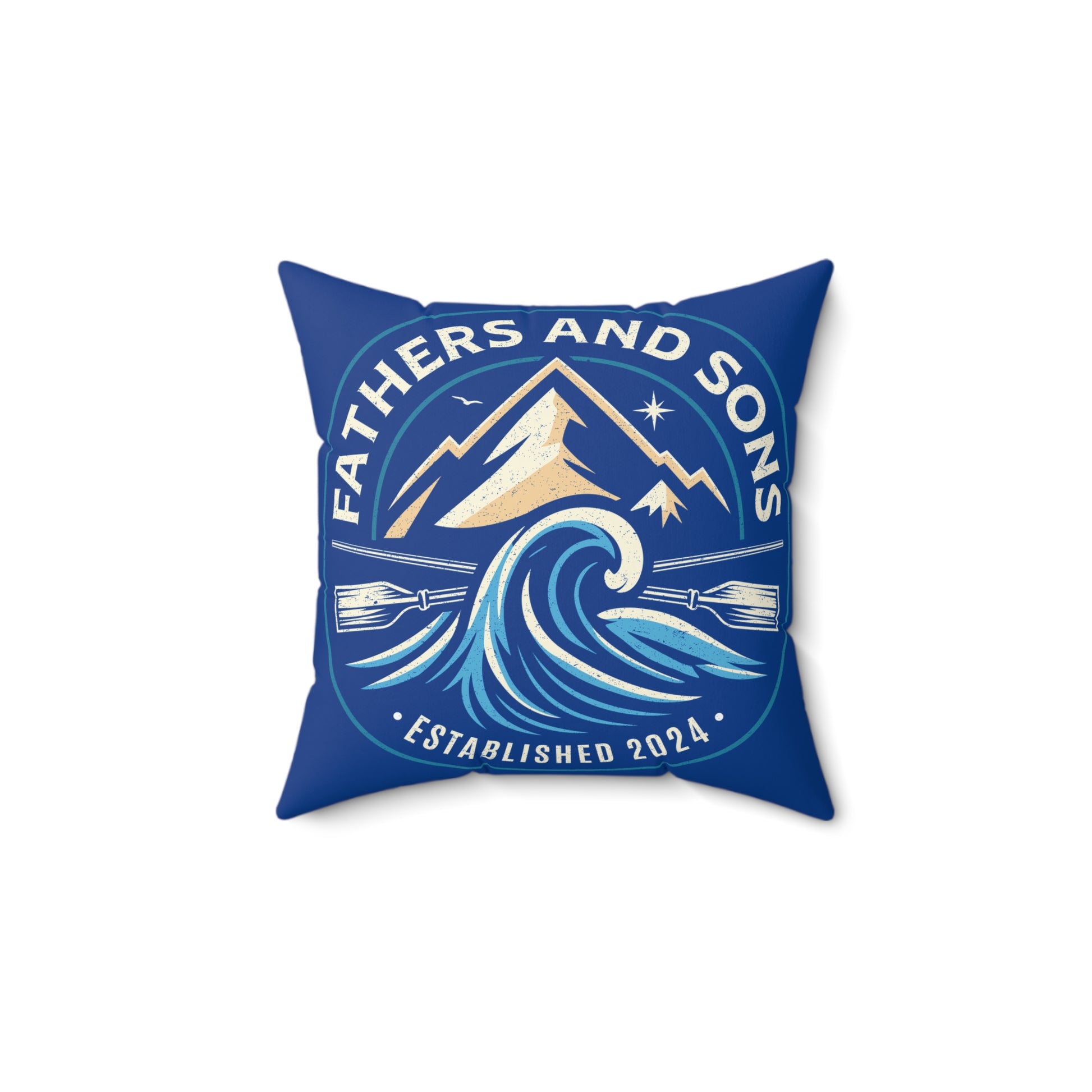 Fathers and Sons Square Pillow