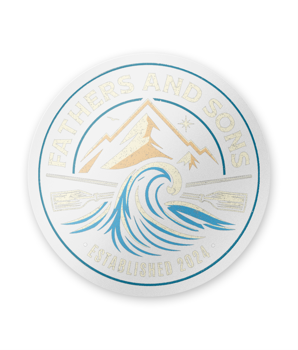 Fathers and Sons Circle Stickers