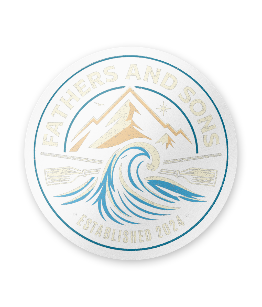 Fathers and Sons Circle Stickers